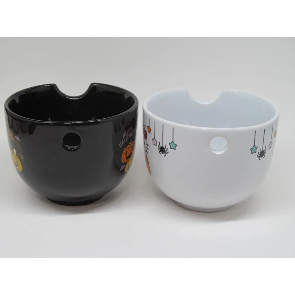Hello Kitty By Sanrio Set Of 2 Raman Noodle  Pasta Rice Bowls VGC